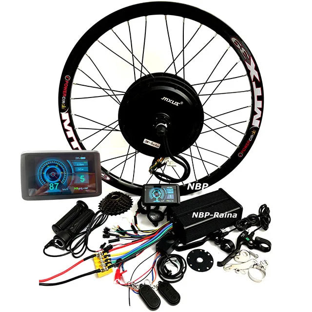 Gadgetek 72V 3000W E-bike Kit – 80km/h Max Speed, 7-Speed, 80A Controller, UKC1 Display, 26"/27.5"/29" Wheel Options
